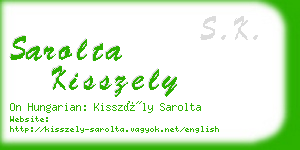 sarolta kisszely business card